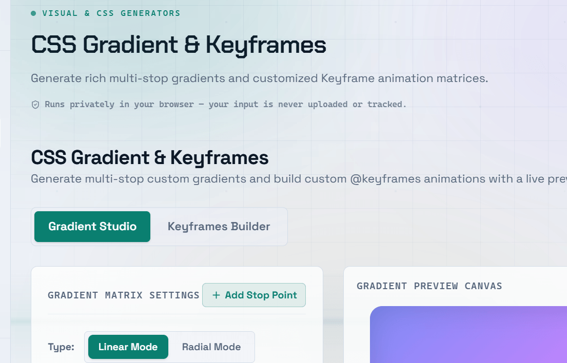 CSS Gradient Generator