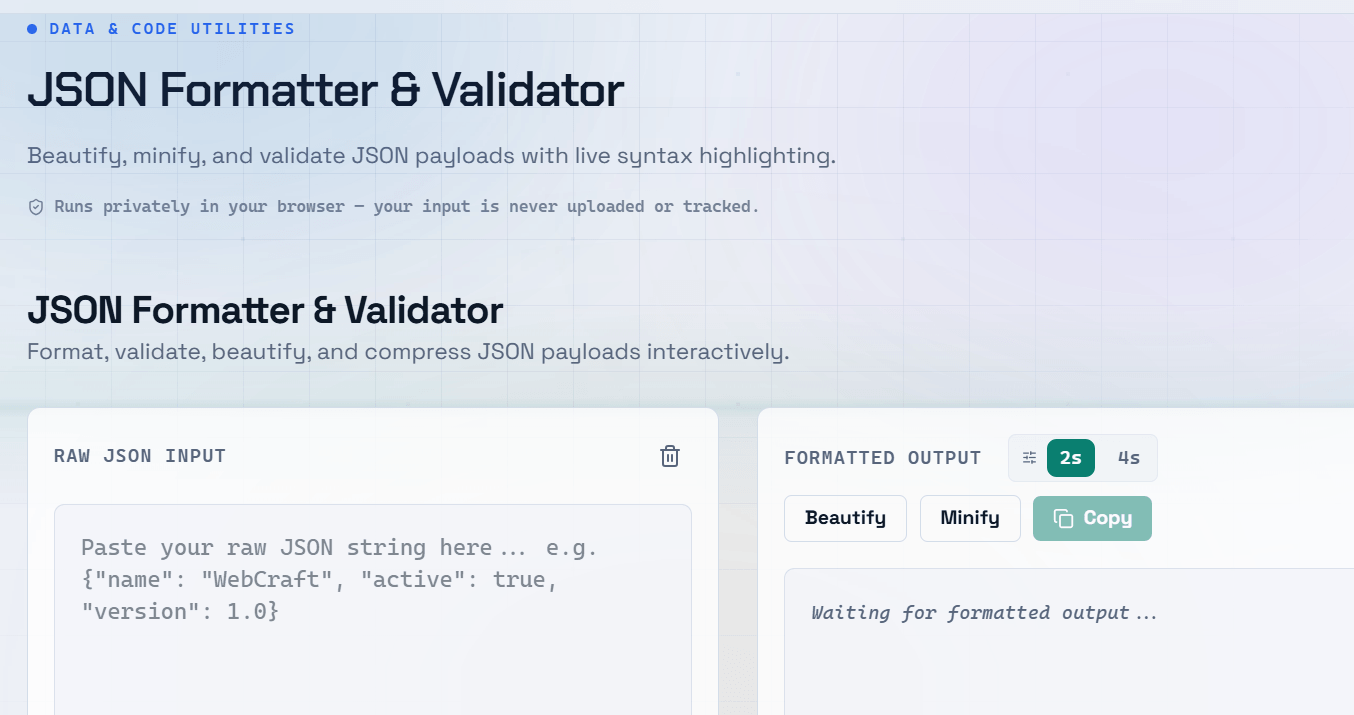 JSON Formatter