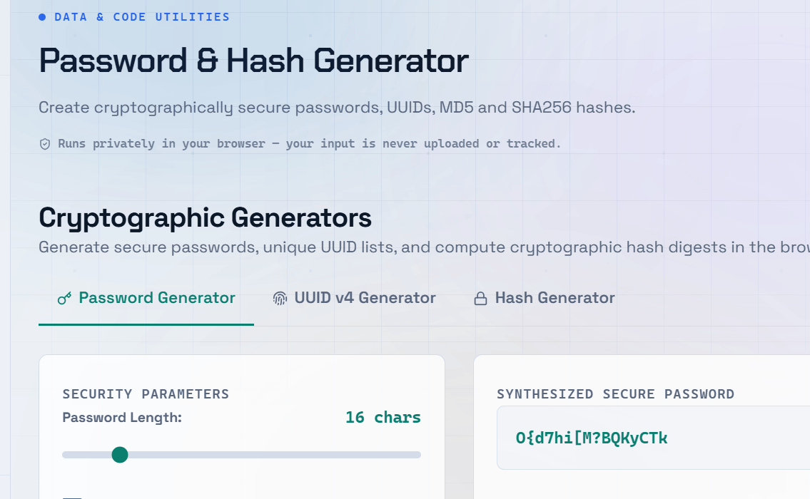 Password Hash Generator